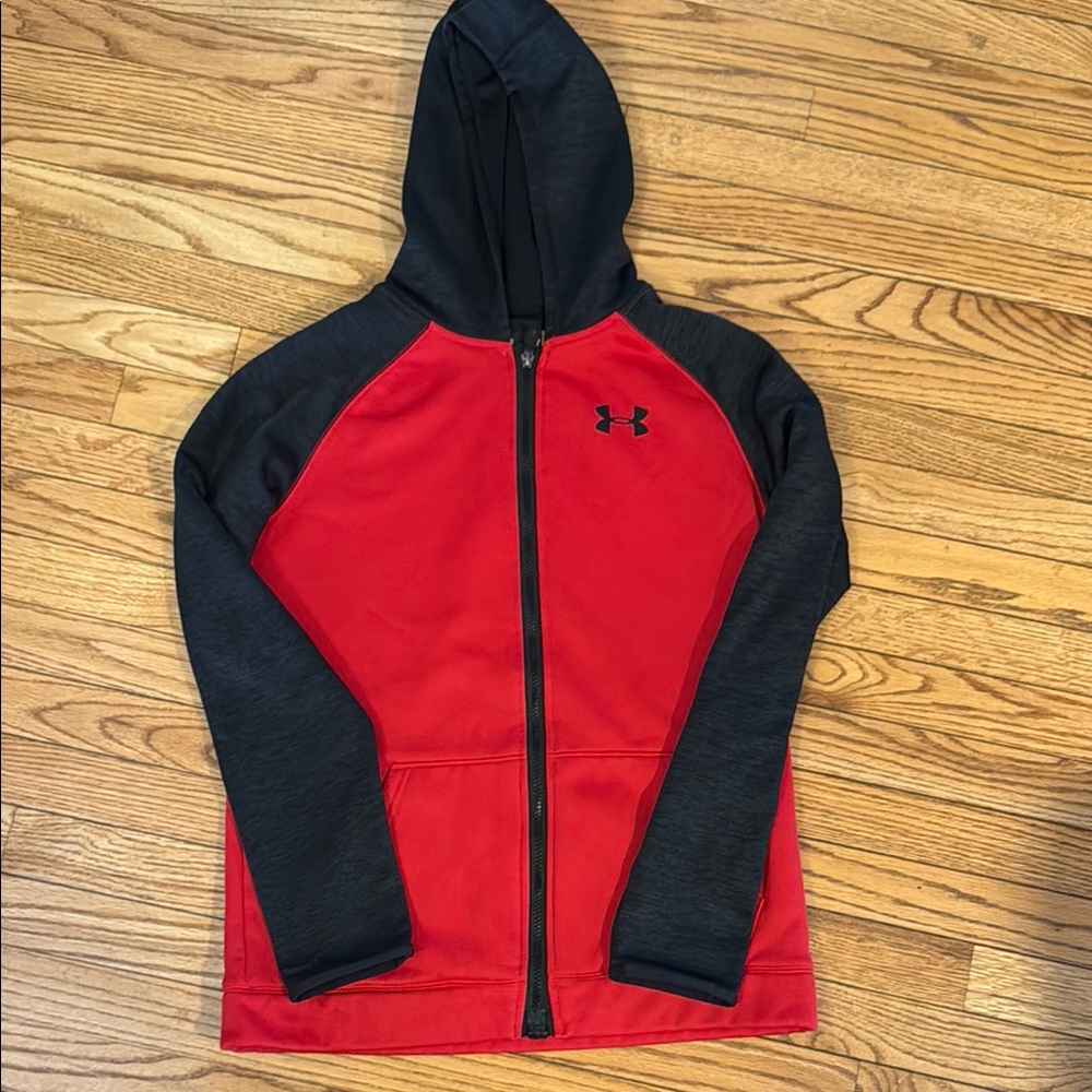 Under Armour Red and Black Athletic Jacket